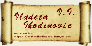 Vladeta Ikodinović vizit kartica